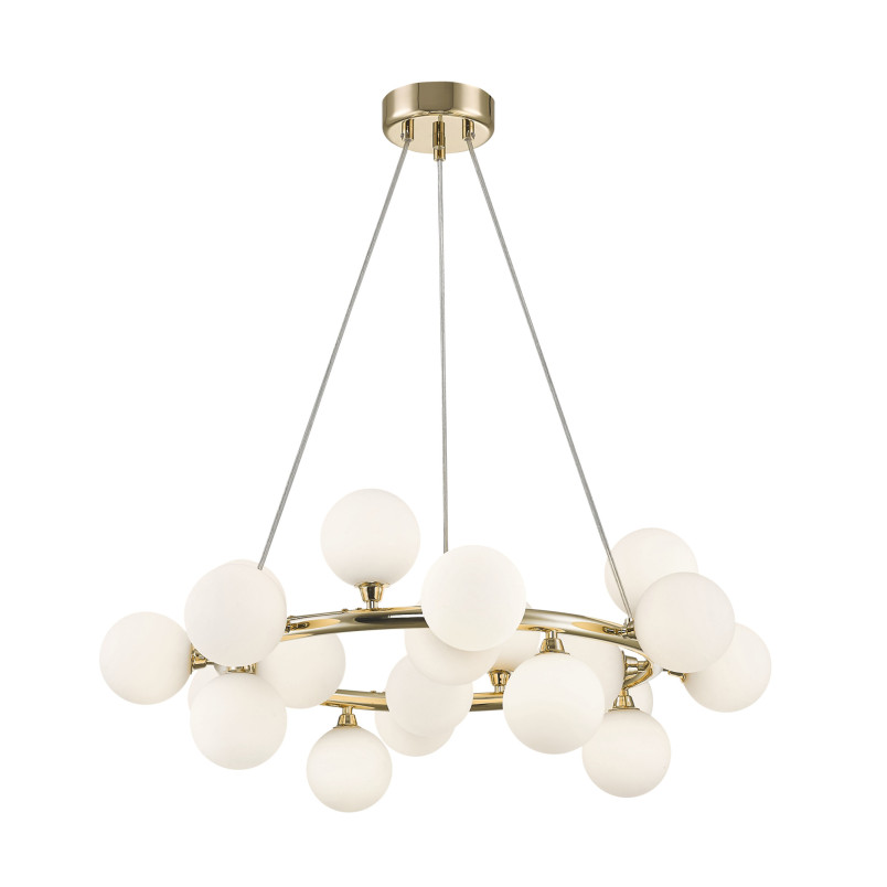 Lampa wisząca Bobo 72cm – Szklane Kule | Złota | Zumaline