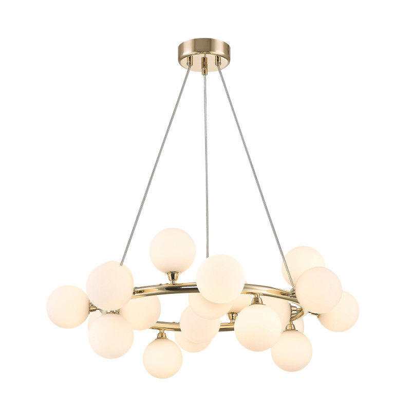 Lampa wisząca Bobo 72cm – Szklane Kule | Złota | Zumaline