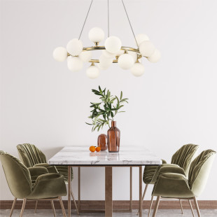 Lampa wisząca Bobo 72cm – Szklane Kule | Złota | Zumaline