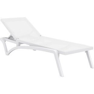 Leżak Pacific biały Siesta - Komfortowy relaks w ogrodzie