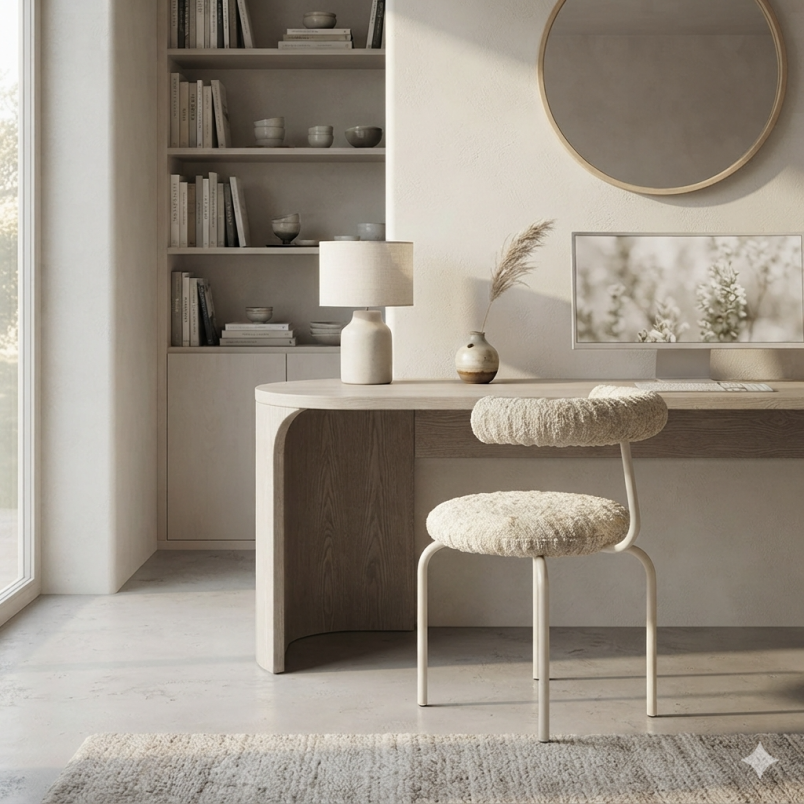 Krzesło tapicerowane designerskie Object114 biała pisa NG Design