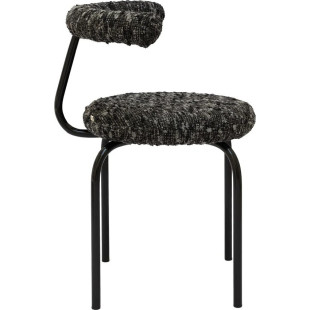 Krzesło tapicerowane designerskie Object114 czarna pisa NG Design