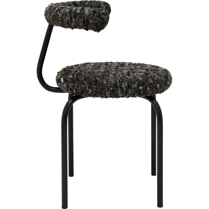 Krzesło tapicerowane designerskie Object114 czarna pisa NG Design