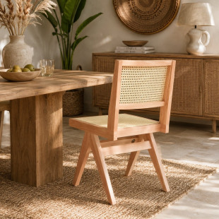Krzesło BOHO bukowe naturalne plecionka wiedeńska | Decolab