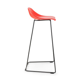 Hoker CARO BAR 75 cm czerwony czarne nogi | Decolab24.pl