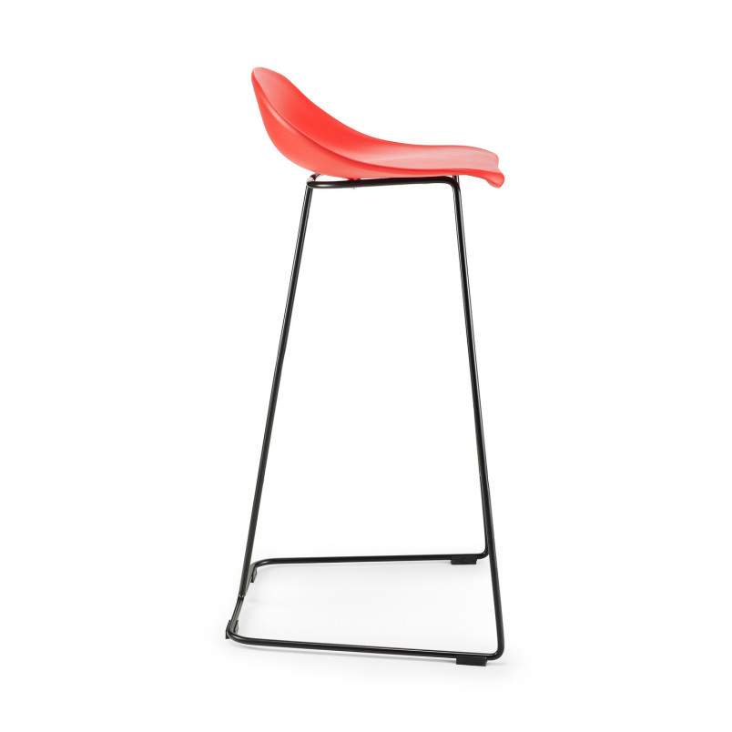 Hoker CARO BAR 75 cm czerwony czarne nogi | Decolab24.pl