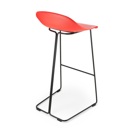Hoker CARO BAR 75 cm czerwony czarne nogi | Decolab24.pl