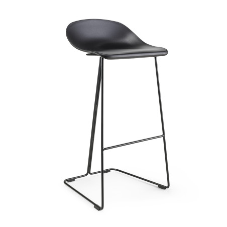 Hoker CARO BAR 75 cm czarny krzesło barowe | Decolab24.pl