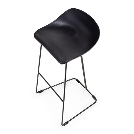 Hoker CARO BAR 75 cm czarny krzesło barowe | Decolab24.pl