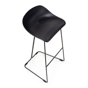 Hoker CARO BAR 75 cm czarny krzesło barowe | Decolab24.pl