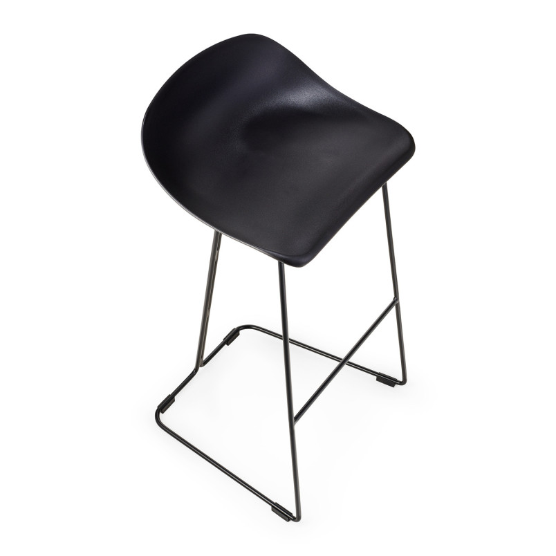 Hoker CARO BAR 75 cm czarny krzesło barowe | Decolab24.pl