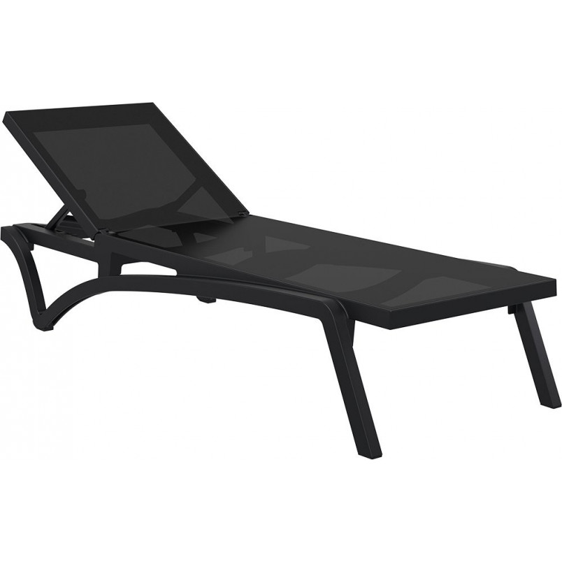 Leżak Pacific czarny Siesta - Komfort i styl w Twoim ogrodzie