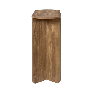Konsola Hermiona 100 cm brązowa owalna do przedpokoju | Decolab