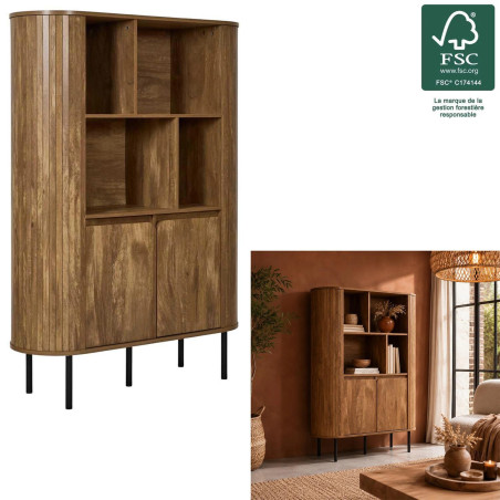 Regał na książki z szafką Hermiona 100x140 cm | Decolab24.pl