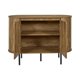 Komoda Hermiona 110 cm lamele na nóżkach | Decolab24.pl
