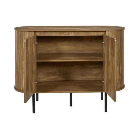 Komoda Hermiona 110 cm lamele na nóżkach | Decolab24.pl