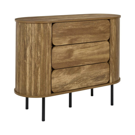 Komoda z szufladami Hermiona 100 cm lamele | Decolab24.pl