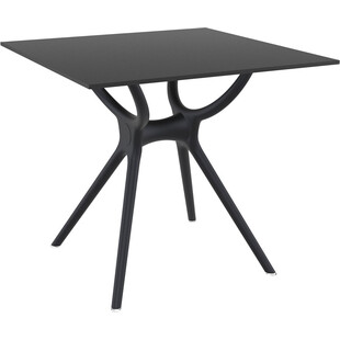 Stół kwadratowy Air 80x80cm czarny Siesta - Elegancki design