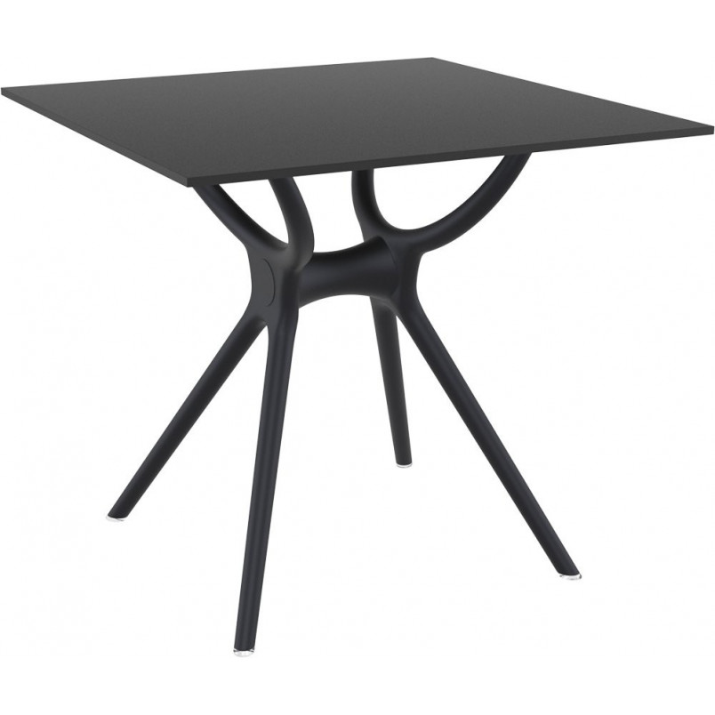 Stół kwadratowy Air 80x80cm czarny Siesta - Elegancki design