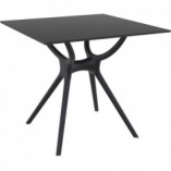 Stół kwadratowy Air 80x80cm czarny Siesta - Elegancki design
