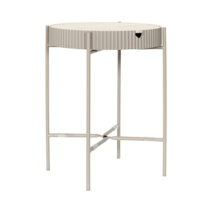 Szafka nocna Terra kaszmir blat trawertyn 39 cm | Decolab24