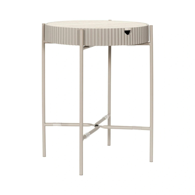 Szafka nocna Terra kaszmir blat trawertyn 39 cm | Decolab24