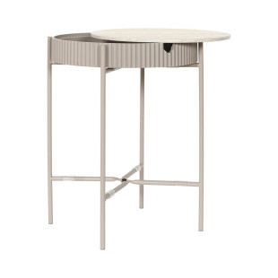 Szafka nocna Terra kaszmir blat trawertyn 39 cm | Decolab24