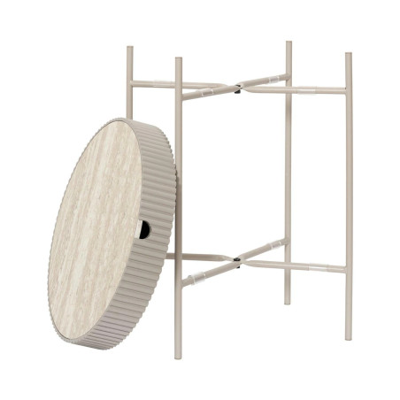 Szafka nocna Terra kaszmir blat trawertyn 39 cm | Decolab24