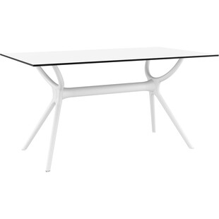 Stół prostokątny Air 140x80cm biały Siesta - Komfort i styl