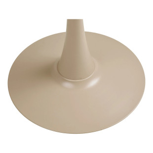 Stół okrągły na jednej nodze Meira 60 cm taupe | Decolab24.pl