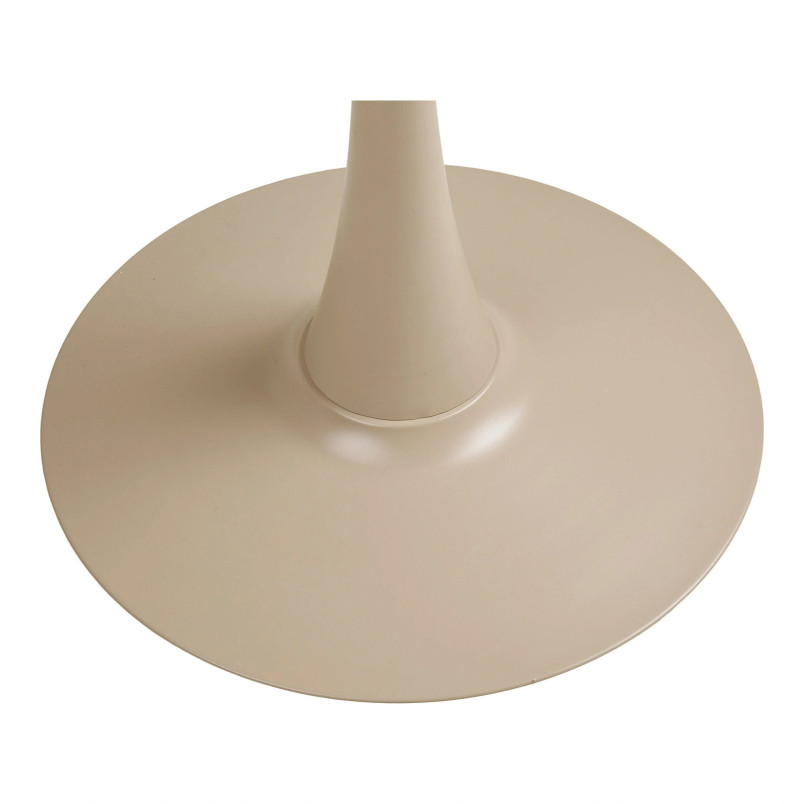 Stół okrągły na jednej nodze Meira 60 cm taupe | Decolab24.pl