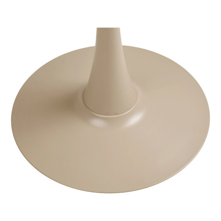 Stół okrągły na jednej nodze Meira 60 cm taupe | Decolab24.pl