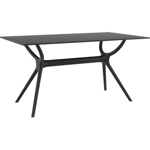 Stół prostokątny Air 140x80cm czarny Siesta | Kup online