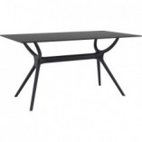 Stół prostokątny Air 140x80cm czarny Siesta | Kup online