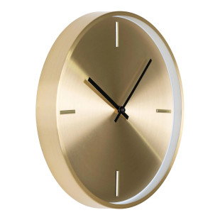 Zegar ścienny cichy Istanbul 30 cm złoty metal | Decolab24.pl