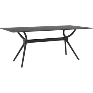 Stół prostokątny Air 180x90cm czarny Siesta | Sklep mebli