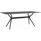 Stół prostokątny Air 180x90cm czarny Siesta | Sklep mebli
