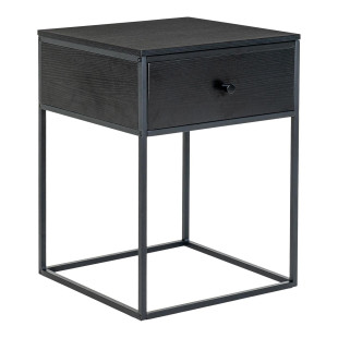 Szafka nocna z szufladą Vita 55x40x40x czarna House Nordic