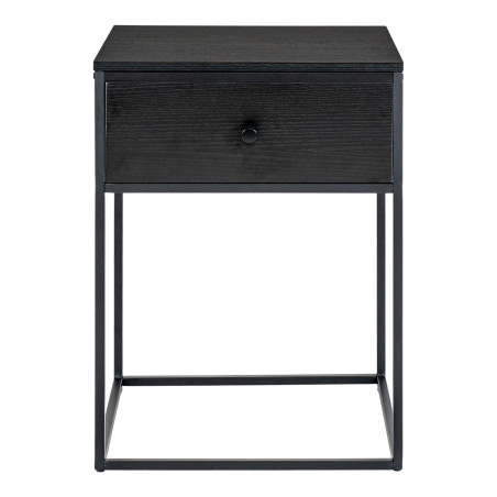 Szafka nocna z szufladą Vita 55x40x40x czarna House Nordic