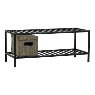 Półka metalowa na na buty Vita 79x34cm czarna House Nordic
