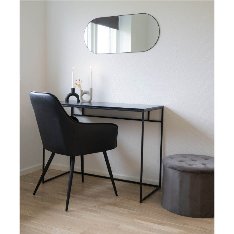 Biurko minimalistyczne Vita 100x45cm czarne House Nordic