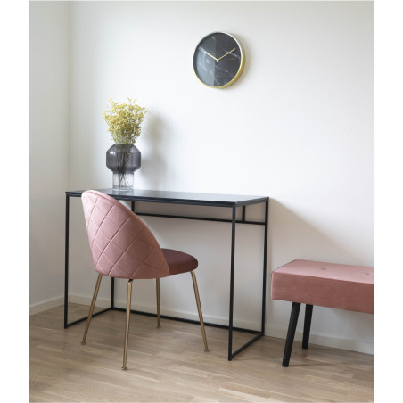 Biurko minimalistyczne Vita 100x45cm czarne House Nordic