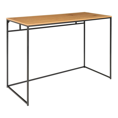 Biurko minimalistyczne Vita 100x45cm dąb / czarny House Nordic