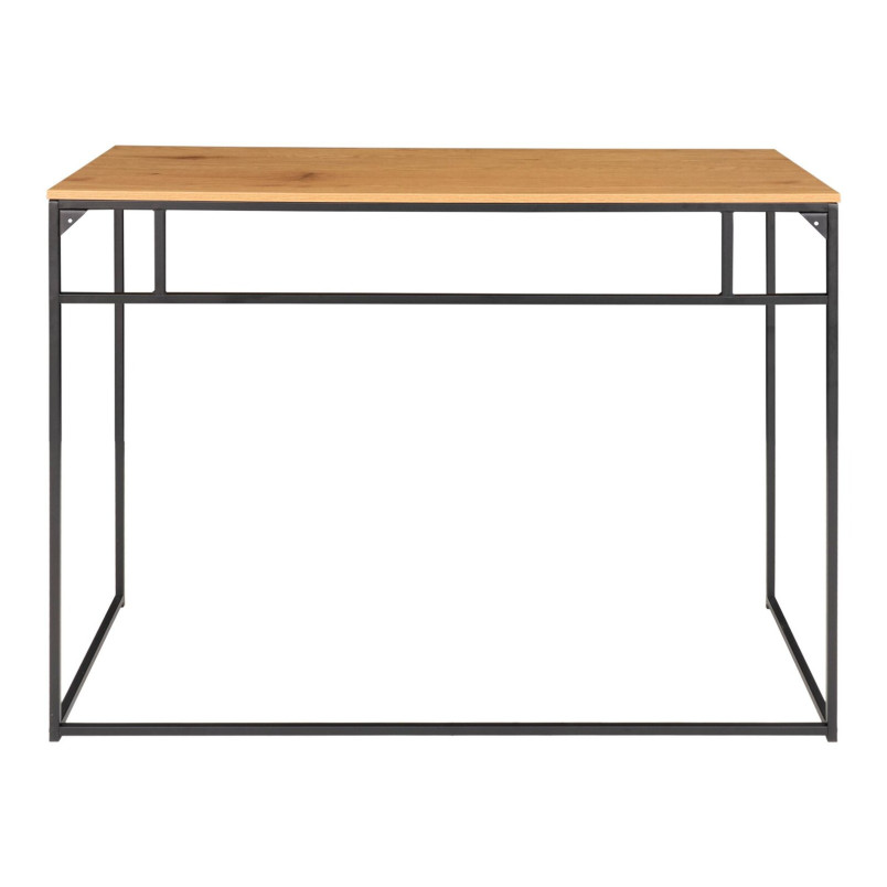Biurko minimalistyczne Vita 100x45cm dąb / czarny House Nordic