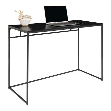 Biurko minimalistyczne Vita 100x45cm dąb / czarny House Nordic