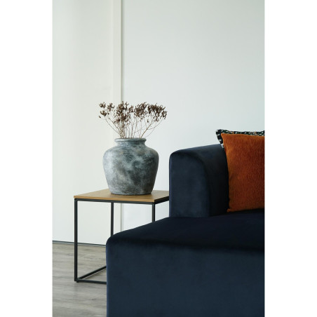 Stolik pomocniczy kwadratowy Vita 45x45cm dąb / czarny House Nordic