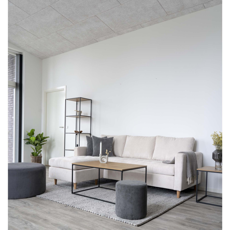 Stolik kawowy prostokątny Vita 90x60cm dąb / czarny House Nordic