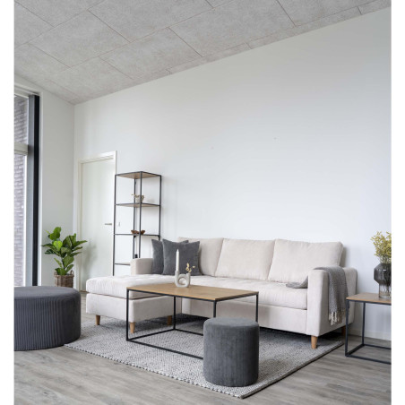 Stolik kawowy prostokątny Vita 90x60cm dąb / czarny House Nordic
