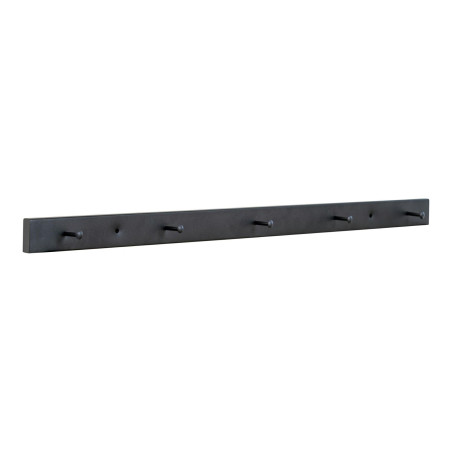 Wieszak ścienny metalowy 5 haczyków Vita Slim 70cm czarny House Nordic