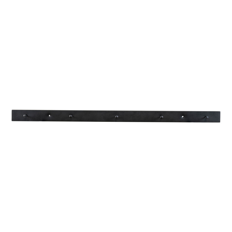 Wieszak ścienny metalowy 5 haczyków Vita Slim 70cm czarny House Nordic